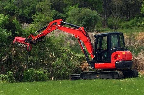 mini excavator mower head|mini excavator bush hog attachment.